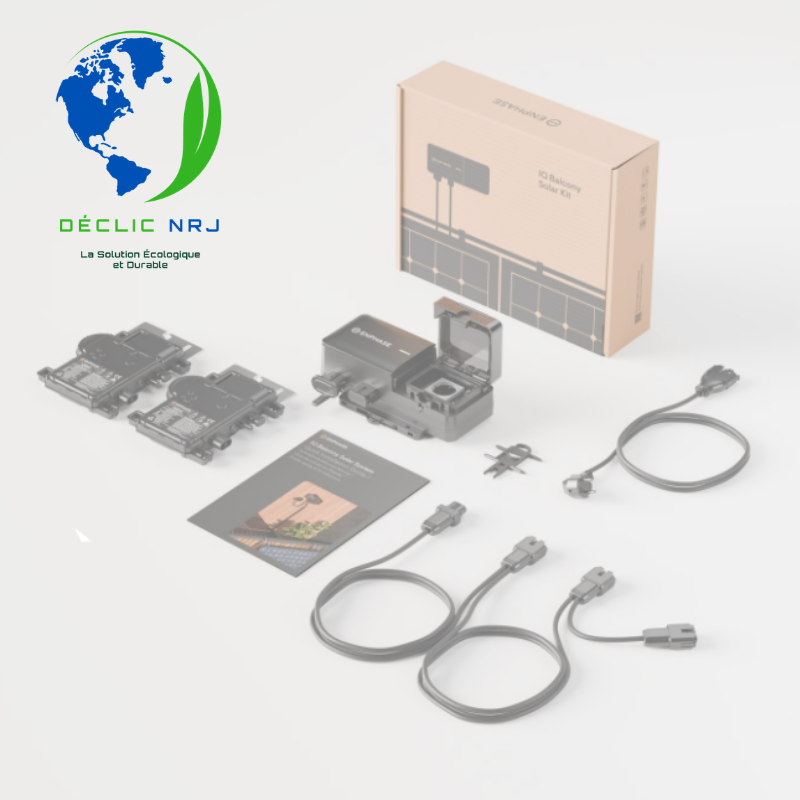 Enphase IQ Balcony Solar Wi-Fi Kit - Inclus 2x IQ8-HC + 2 câbles + passerelle wifi + cable AC (IQ-BALC-WE-KIT)