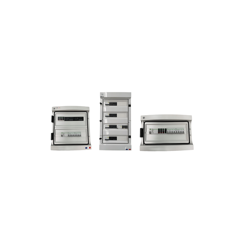 Coffret de protection AC triphasé  pour 1 Onduleur 99 kVA Tri (300ma) => 1 sortie 99 kVA Sectionneur Général + Parafoudre - Sortie en 4x1x240mm² Cuivre ou Alu maxi (Kit pour 70 => 240mm²)