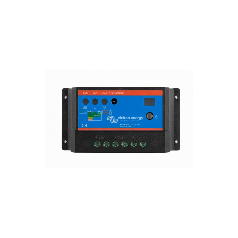 Régulateur de charge PWM BlueSolar 12/24V-10A - 12/24Vdc, 10Adc, 55Voc max