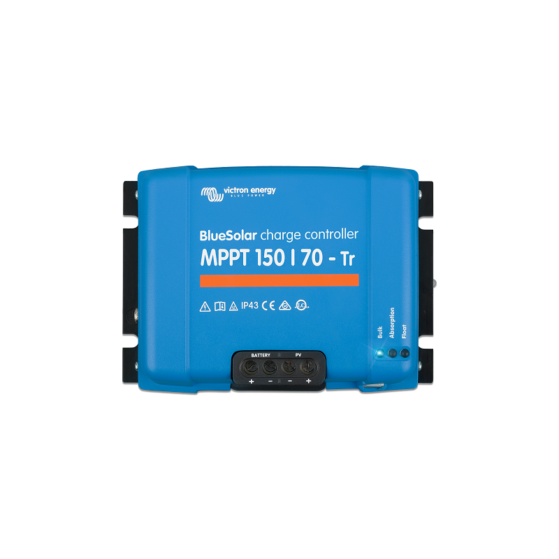 Régulateur de charge MPPT BlueSolar MPPT 150/70TR - 12/24/48Vdc, 70Adc, 150Voc max.