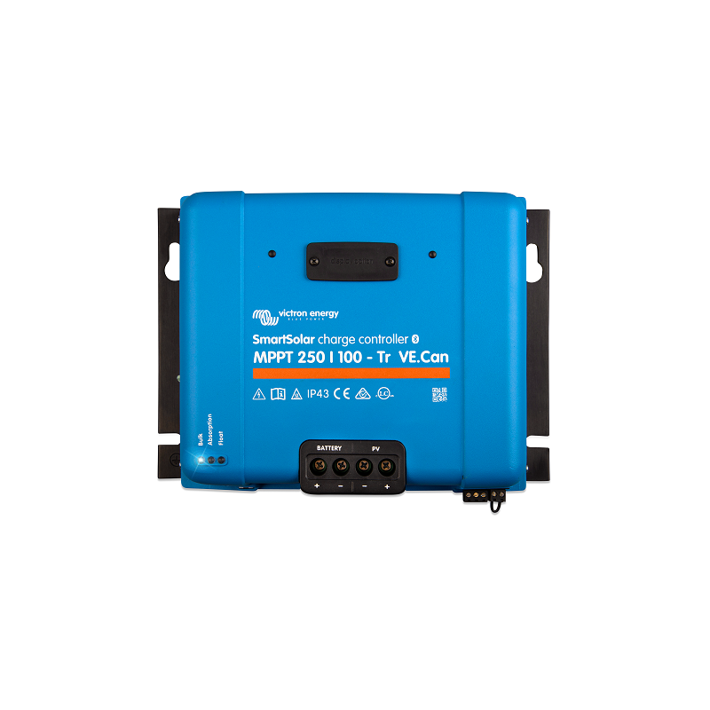 Régulateur de charge MPPT SmartSolar MPPT 250/100TR VE Can - 12/24/48Vdc, 100Adc, 250Voc max.