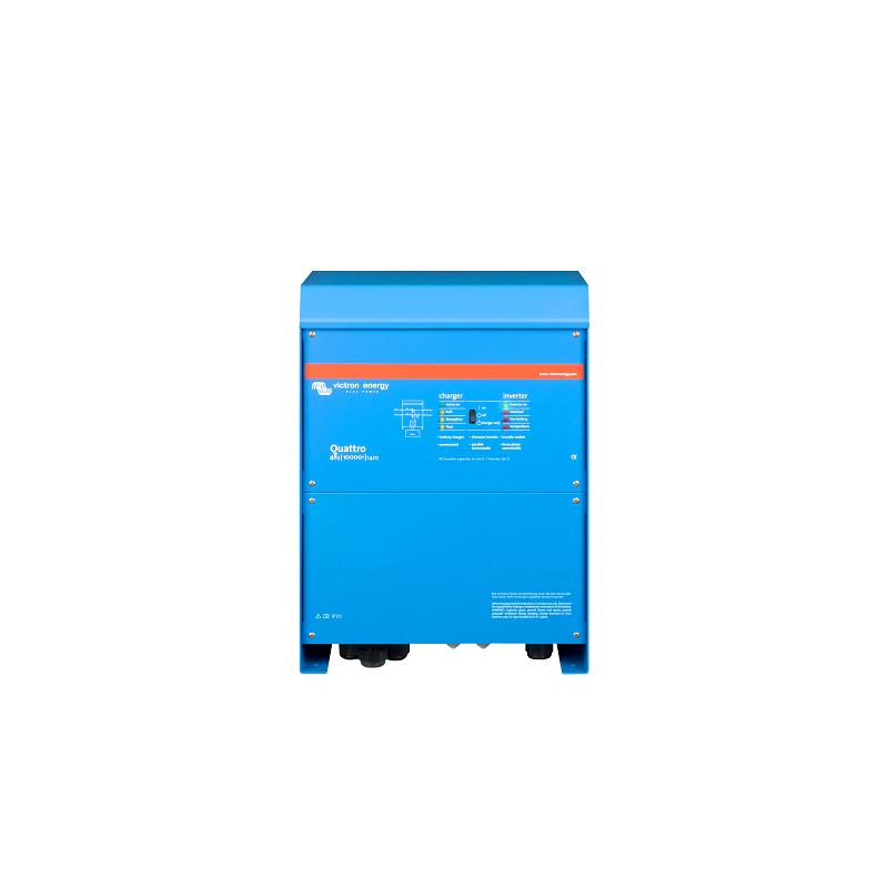 Convertisseur-Chargeur Quattro 48/10000/140-100/100 - 48Vdc, 10000VA, 230Vac, 50Hz, Chargeur 140Adc, Transfert 100/100Aac, VE.Bus