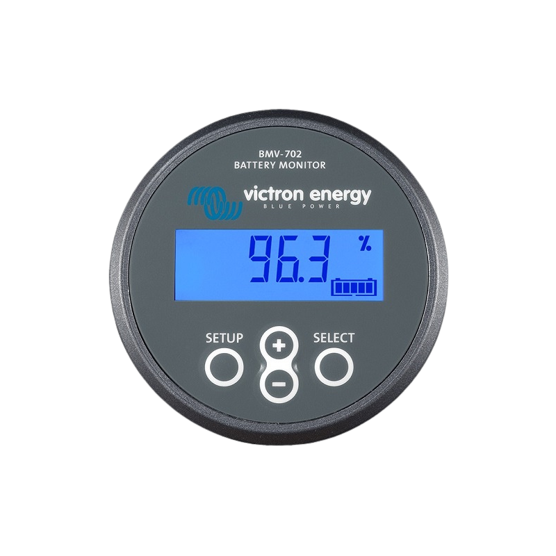 Monitoring Batterie BMV702 - 9,5-90Vdc, 500Adc max, contact d'alarme, VE.Direct, livré avec 10 mètres de câble - Victron Energy