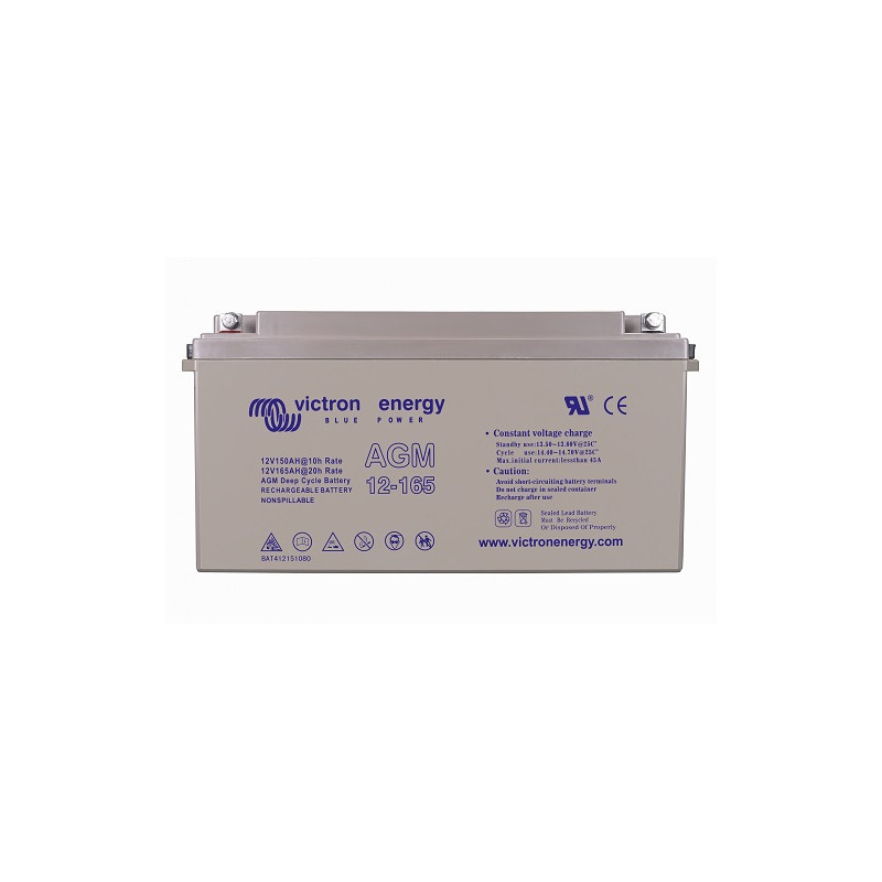 Batterie étanche AGM 12V 165Ah (C20) avec cosses filetées - Victron Energy