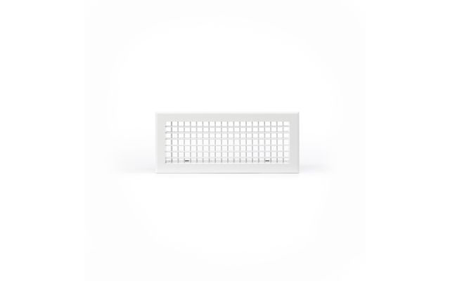 Grille de soufflage double déflexion Alu blanc mat 300x150mm/ 250-500MP/H