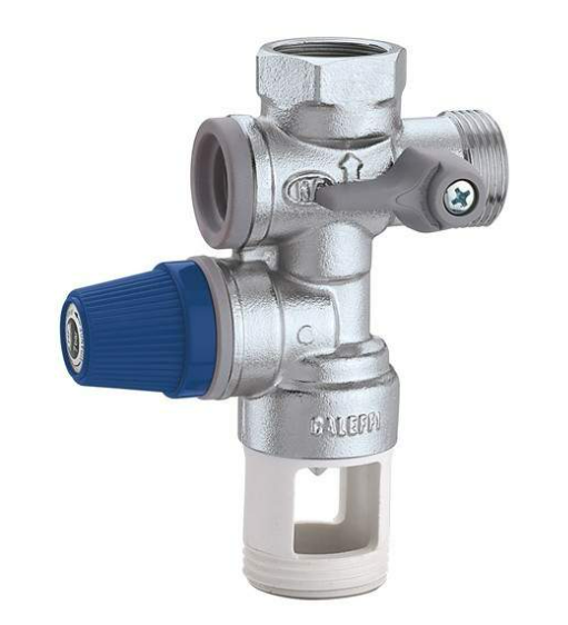 Groupe de sécurité 3/4" NF siège inox chromé Pmax : 10kW