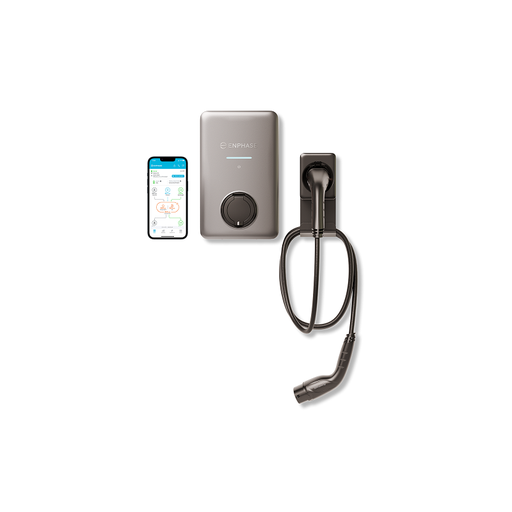 [EN/CHARGER-IQEVSE] Enphase borne de recharge IQ EV Charger 2 - Type T2S - 1,4 à 7,4 kW Monophasé & 11 à 22 kW Triphasé - Lecteur RFID - Wifi/RJ45 - Grise (IQ-EVSE-EU-3032-0005 1300)