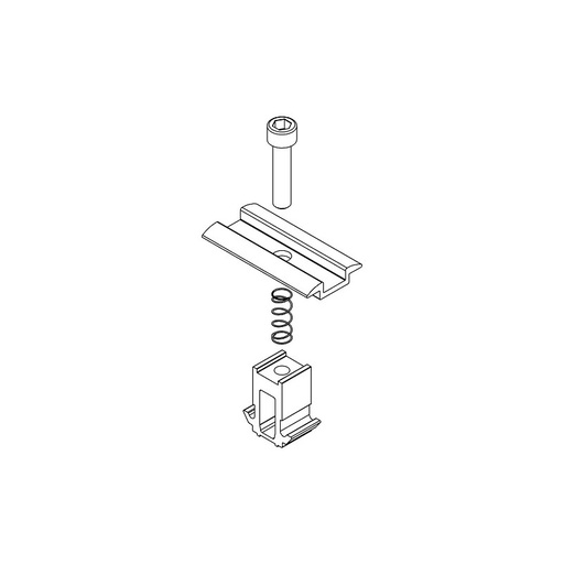 [K2S/2002609] K2 Bride intermédiaire noire pour MiniRail ou Dome 6.10/Xpress - cadre 30-50mm