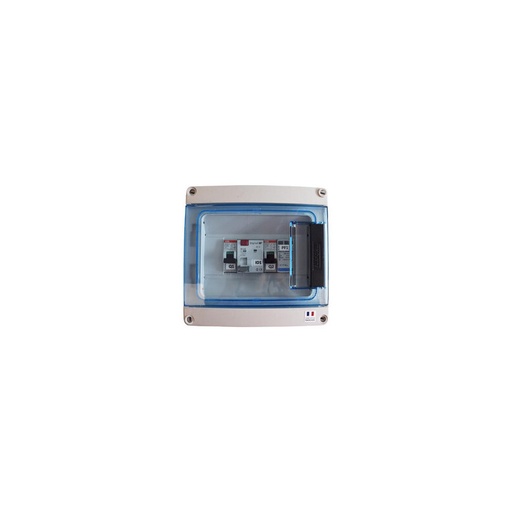 [CO/AC-3K] Coffret de protection AC 3 kW avec disjoncteur différentiel 30 mA et parafoudre 20A / 230V