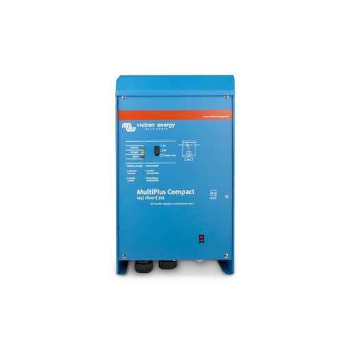 [VIC/MUL12/1600/70-16] MultiPlus Compact 12/1600/70-16 - 12Vdc, 1600VA, 230Vac, 50Hz, Chargeur 70Adc, Transfert 16Aac, VE.Bus 