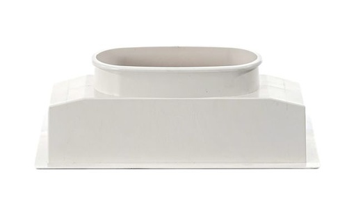 [BAIPLABS400x150] Plénum en ABS pour grille de soufflage 400x150mm diam 200 +1x80