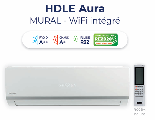[7SP023274] Unité intérieure mural Aura  HDLE-070N-09M25